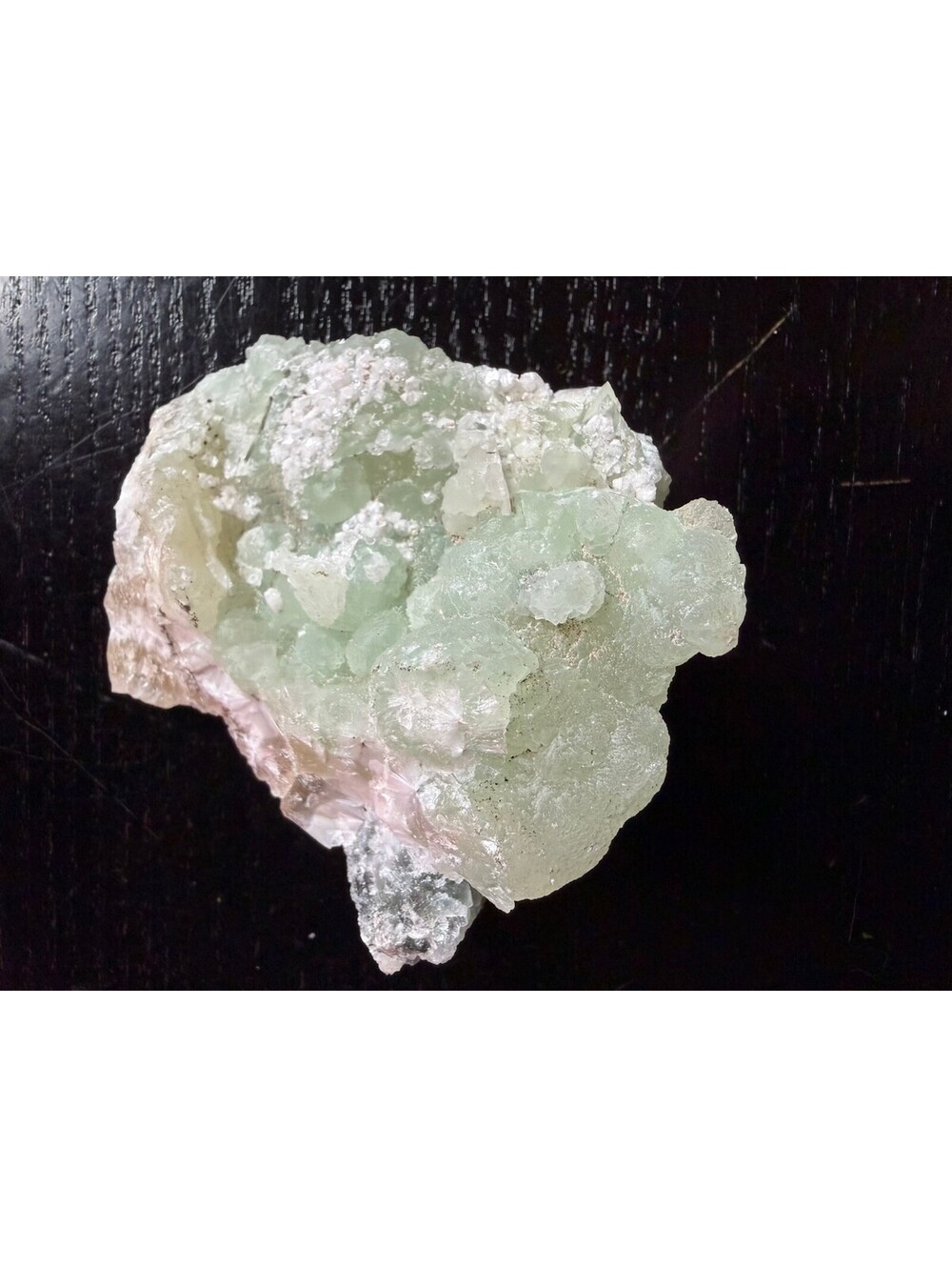 Prehnite Raw Crystal Chunk on matrix